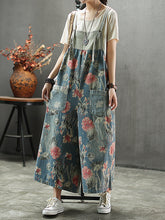 Strap High Waist Stylish Printed Wide Leg Pants
